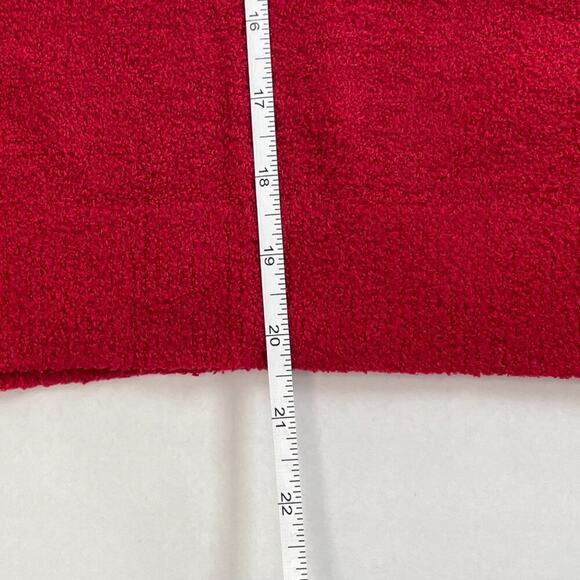 Cozy Soft Red Chenille Turtleneck Knit / Sweater Size L, Relaxed, Lounge, L - Picture 8 of 9